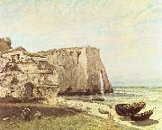 Gustave Courbet Die Keste von Etretat Spain oil painting artist
